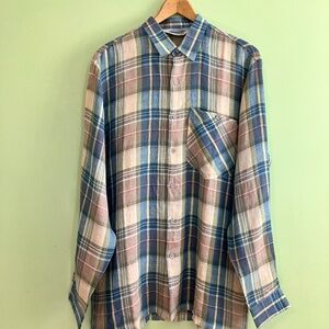Multicolor Missoni Check Mens Sz Medium Long Sleeved Shirt Buttons Casual Formal